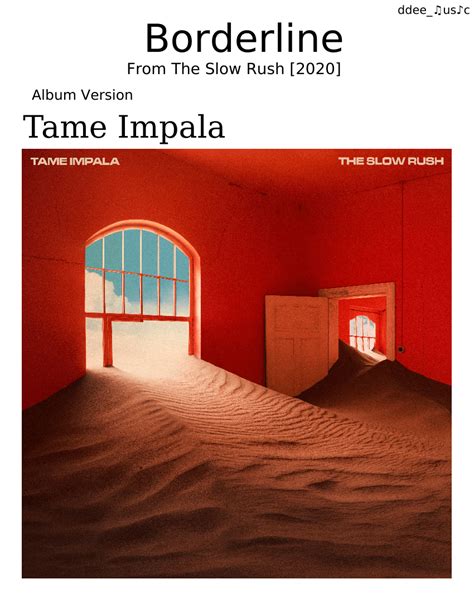 Tame Impala - Borderline [Album Version] Sheet music for Piano, Vocals, Flute piccolo, Flute ...