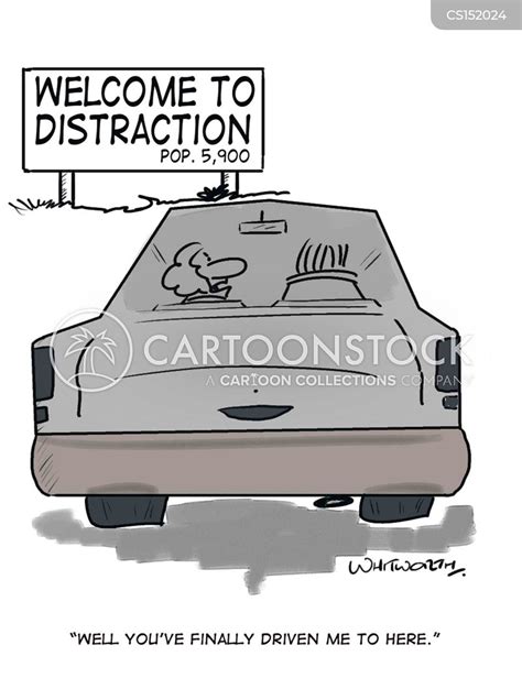 Driven To Distraction Cartoons and Comics - funny pictures from CartoonStock