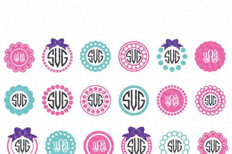 Circle Monogram Frame SVG By NewSvgArt | TheHungryJPEG