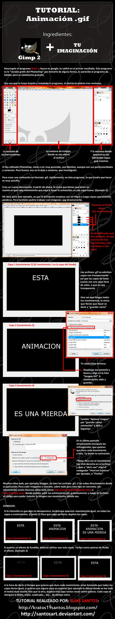 Santos Art: TUTORIAL: Animación GIF