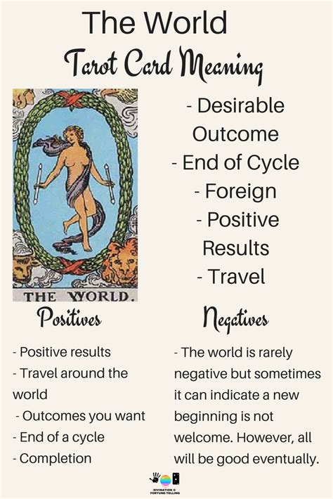 The World Tarot Meaning - Love, Future, Feelings, and More! — Lisa Boswell