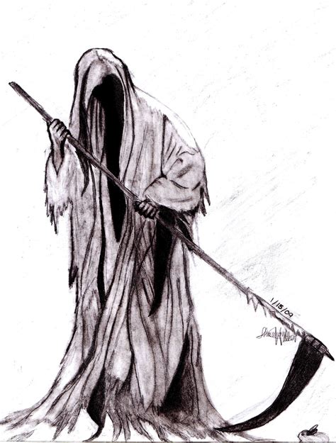 grim reaper cloak drawing - joevangoghchapelhill