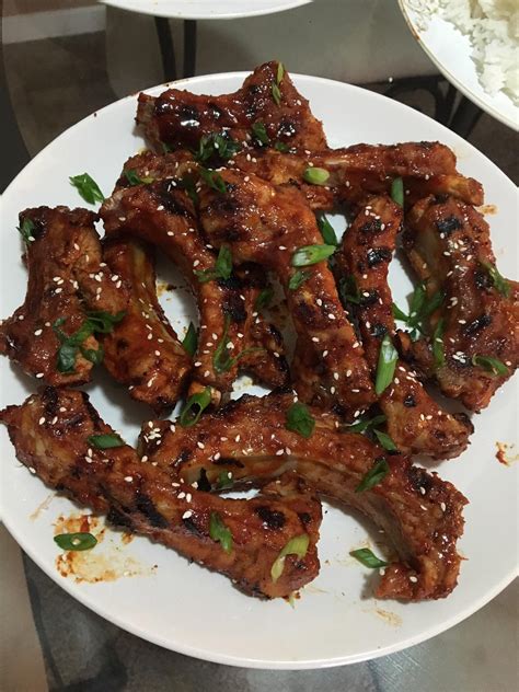 [Homemade] Korean BBQ Pork Ribs : food