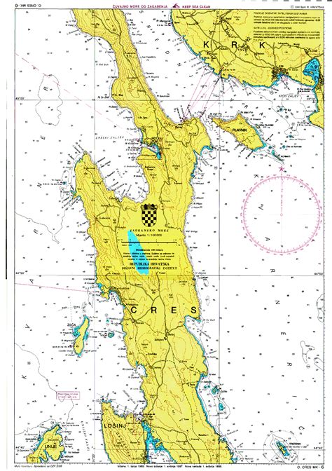 Cres hajózási Map - rijeka • mappery