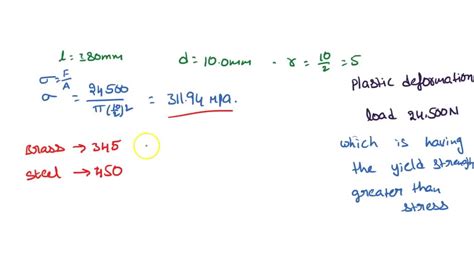 SOLVED: 'cylindrical rod with diameter of 15.24 mm and gauge length of 400 mm is subjected to ...