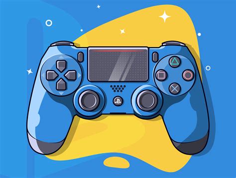 PS4 Controller Illustration by Another Fanatic on Dribbble