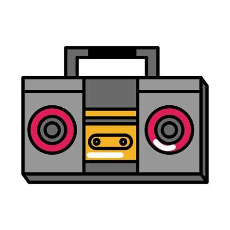 boombox music pop art comic style flat icon 2587817 Vector Art at Vecteezy