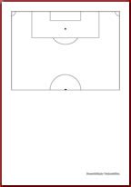 Blank Half Soccer Field Diagram