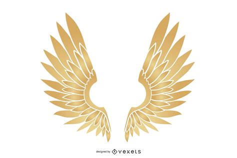 Gold Wings Vector Download