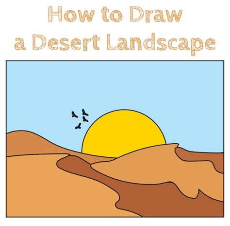 Desert Drawing Step By Step Easy Drawings Dibujos Faciles Dessins ...