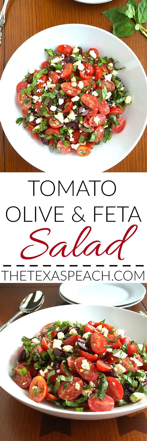 Tomato Olive Feta Salad | Healthier Dishes | Recipe | Easy vegetable recipes, Healthy dishes ...