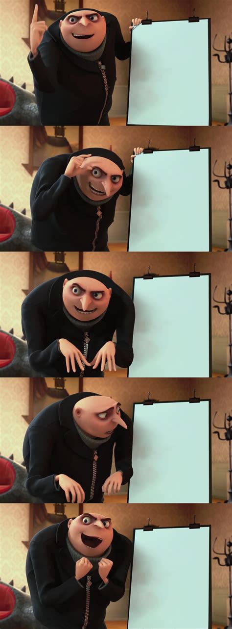 Gru Plan Meme Template