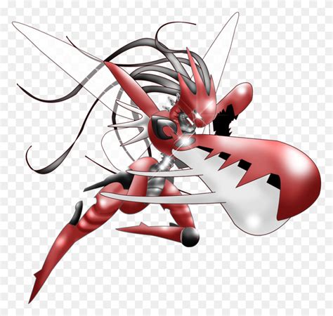 Pokemon Shiny Mega Scizor Pokedex Evolution, Moves - Scizor PNG - FlyClipart