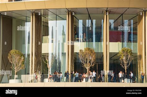 Exterior of the new Apple Store in the Dubai Mall in Dubai, United Arab ...