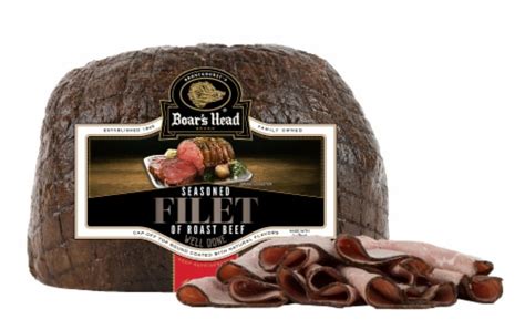 Boar's Head Seasoned Filet of Roast Beef Fresh Sliced Deli Meat, 1 lb ...