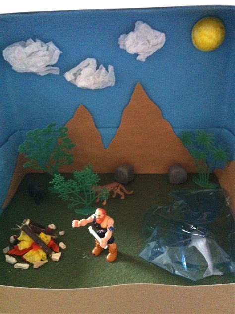 Prehistoric diorama | Indian history, Art for kids, History