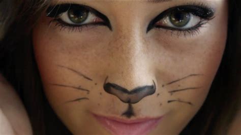 Kitty Cat Halloween Makeup Tutorial! - YouTube