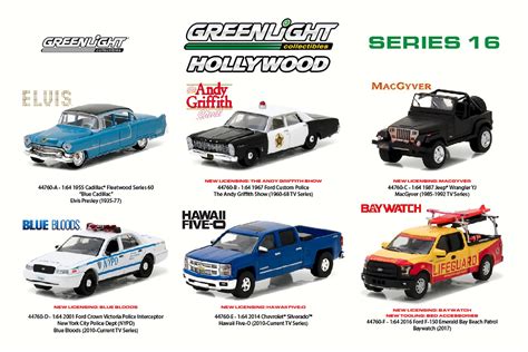 Greenlight - Hollywood Series 16 Diecast Car Package - Box of 6 assorted 1/64 ScaleDiecast Model ...