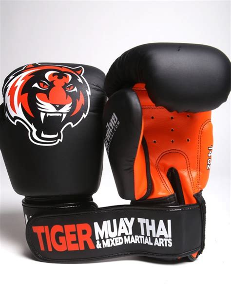 Gloves - Muay Thai - "Signature" - Black & Orange - TMT Fightstore