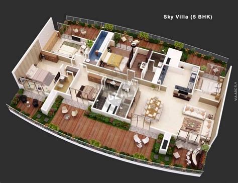 40 Awesome 3D Apartment House Plans - Decor Units