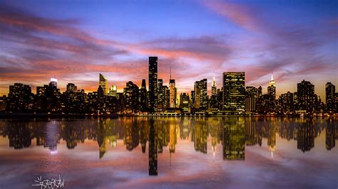 Manhattan Sunset Desktop, HD World, 4k Wallpapers, Images, Backgrounds ...