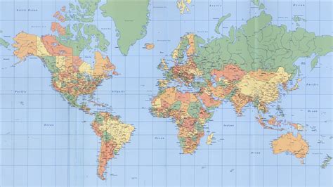 4k World Map Hd Wallpaper 4500x2498 Mapamundi Continentes Mapa | Porn ...