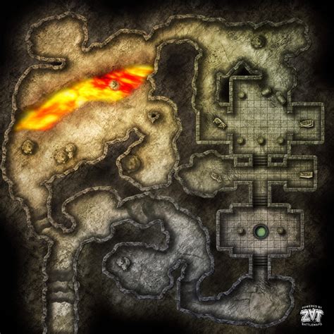 Battlemap Blue Dragon Lair [OC] [FREE] : r/dndmaps