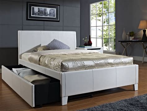 Fantasia White Full Upholstered Trundle Bed from Standard Furniture ...