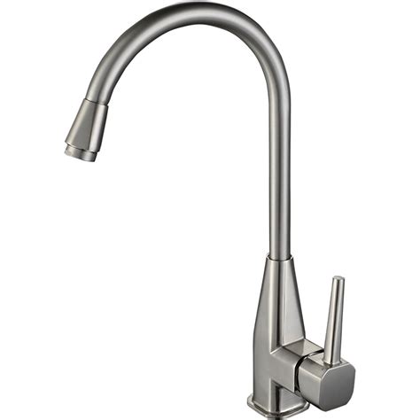 Kitchen Faucet Brushed Nickel : Kingston Brass Restoration Single-Handle Standard Kitchen ...