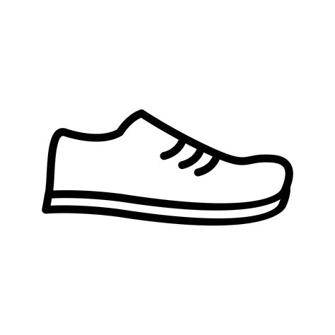 Icono de línea de zapato negro 548659 Vector en Vecteezy