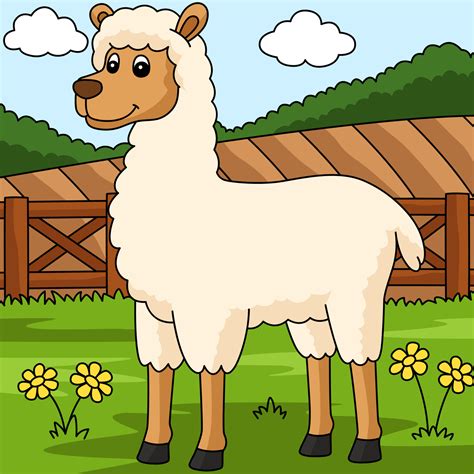 Llama Cartoon Colored Animal Illustration 6326391 Vector Art at Vecteezy