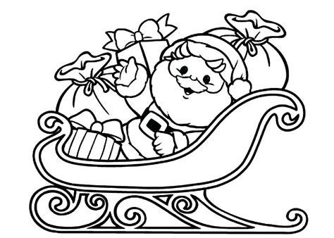 Coloring Pages Of Santa And His Sleigh at GetColorings.com | Free printable colorings pages to ...