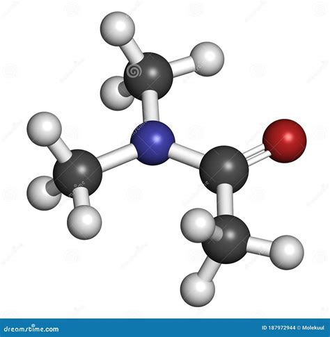 Dimethylacetamide DMAc Chemical Solvent Molecule. Royalty-Free Stock Photography | CartoonDealer ...