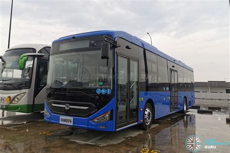 Zhongtong LCK6126EVG in Blue Livery awaiting delivery | Land Transport Guru