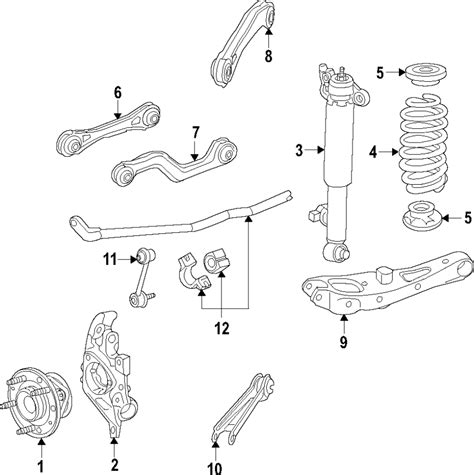 Buick Regal TourX Suspension Shock Absorber - 84558680 | GM Parts Bin ...