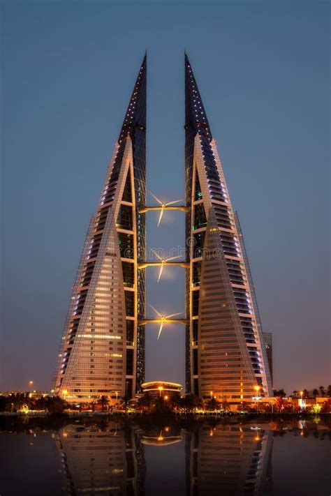 Manama, Bahrain Skyline at Night Taken in April 2022 Editorial Photo ...