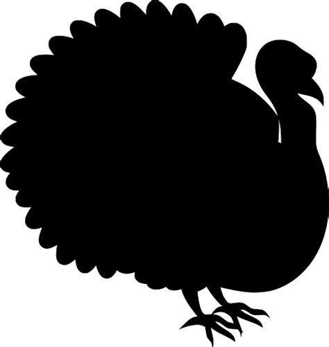 Silhouette of a Thanksgiving Turkey transparent PNG - StickPNG