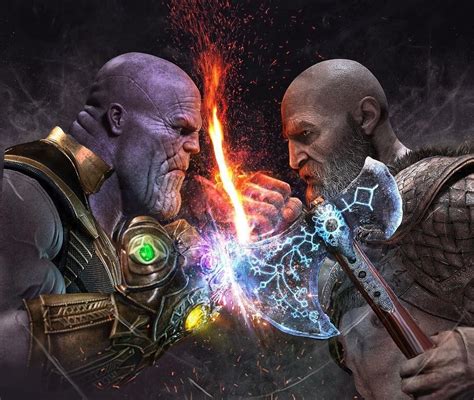 Thanos vs. Kratos fan art : r/gaming