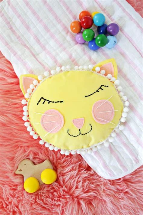 Cat Face Pillow DIY! - A Beautiful Mess