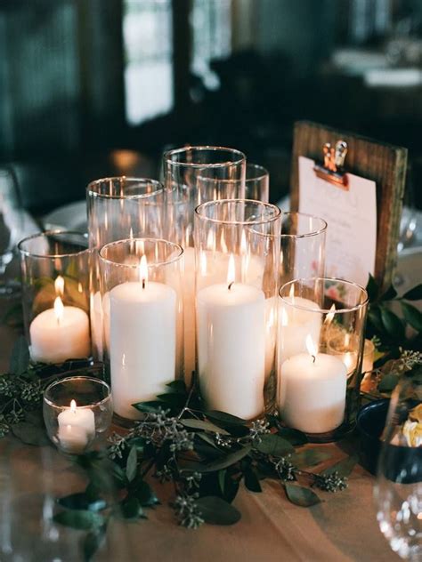 Assorted Pillar Candle | Candle wedding centerpieces, Pillar candle centerpieces, Candle ...