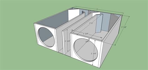 Car Audio: Free Subwoofer Box Design - 2 12" Ported Box (3ft x ~3ft)