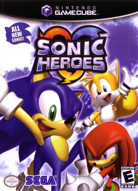 Sonic Heroes (2003) GameCube box cover art - MobyGames