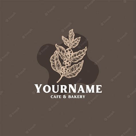 Premium Vector | Illustrated minimalist cafe logo template