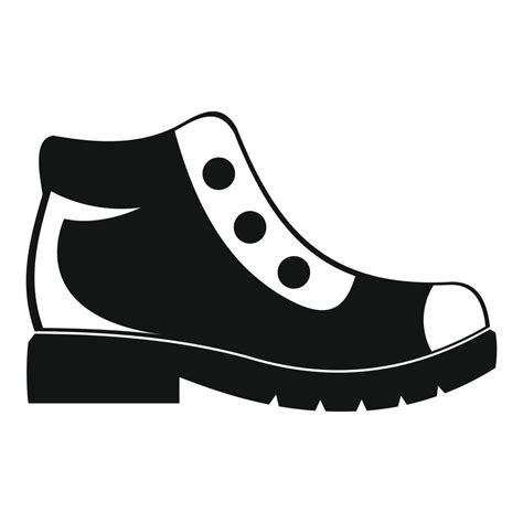 Hiking boots icon vector simple 14450494 Vector Art at Vecteezy