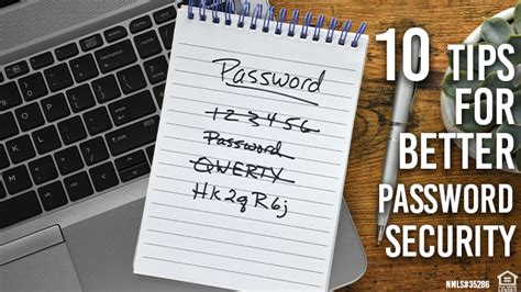 10 Tips for Better Password Security | NJ Lenders Corp.