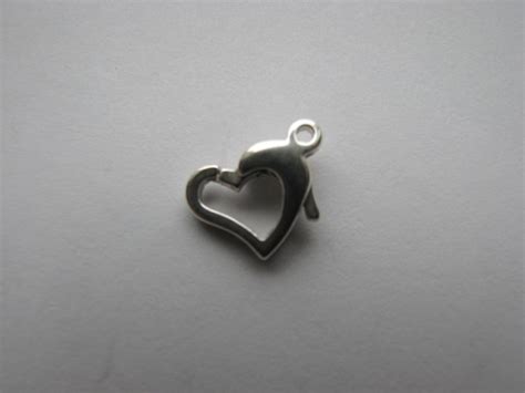 S. S. Heart Shape Lobster with casted close ring (Small) 3 Pcs ...