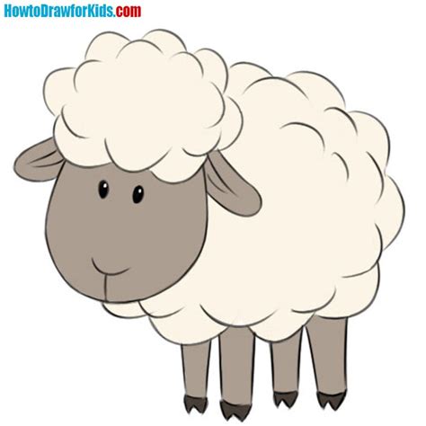 Sheep Drawing For Kids