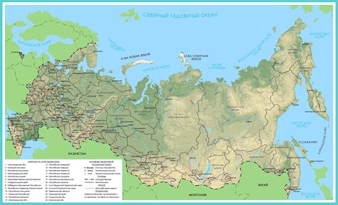 Map of Russia political Regional Map of Russia Country