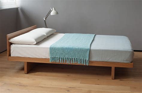 The solid wood kyoto platform bed with headboard, shown here in oak. Take a look at the website ...