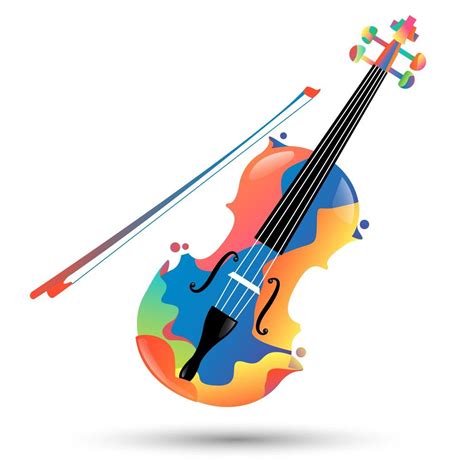 Colorful violin icon 1312545 Vector Art at Vecteezy